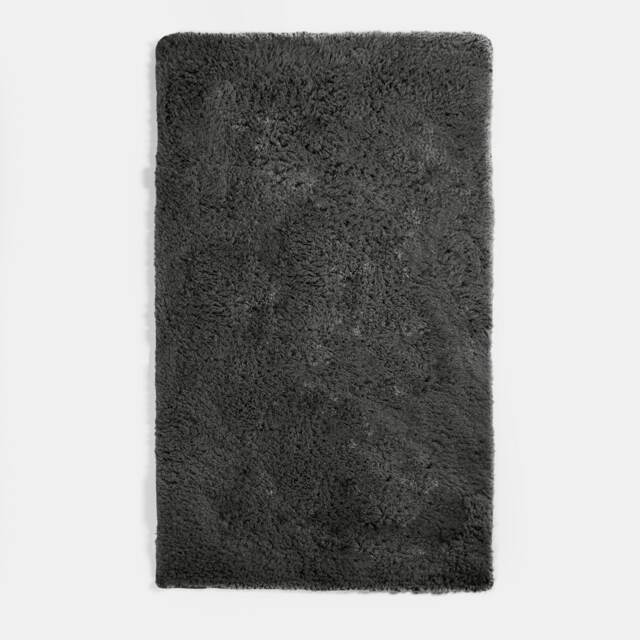 OHS Soft Shaggy Textured Plush Carpet Floor Rug, 160x230cm - Charcoal