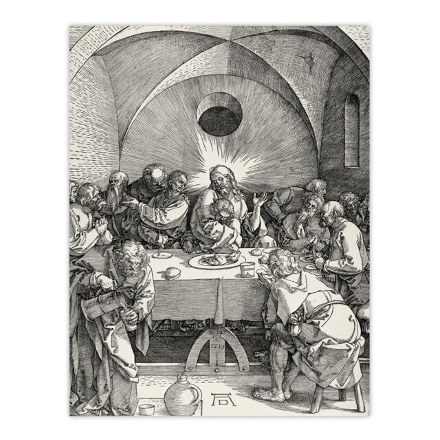 "Great Passion The Last Supper Albrecht Durer Wall Art Poster Print 12X16"""