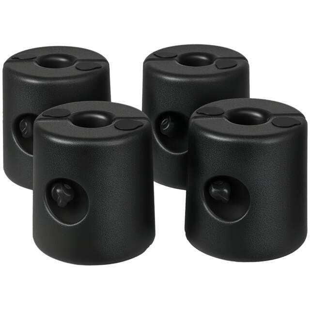 Outsunny Gazebo Weights Set of 4 for Pop up Gazebo, 48KG Black Black Set of 4