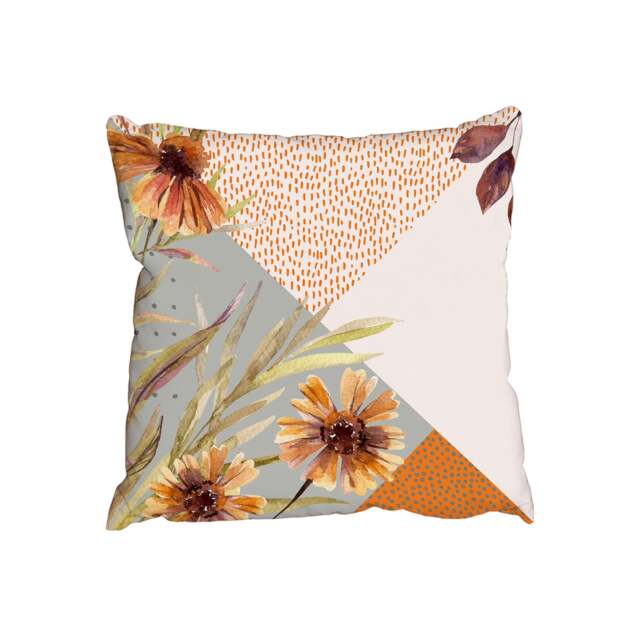 Autumn watercolour wreath (Outdoor Cushion)
