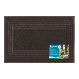 JVL Mud Grabber Scraper Mat 40x60cm - Brown Border