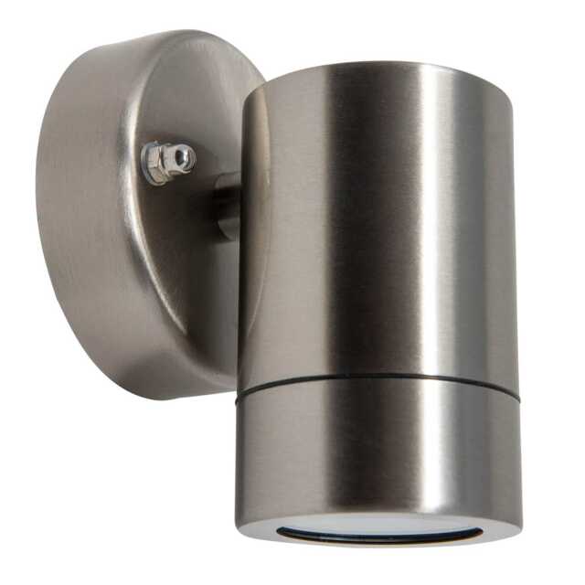 Outdoor Adjustable Wall Light GU10 Brushed Silver