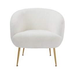 Ada Teddy Accent Chair Cream Cream