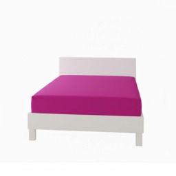 Polycotton Fitted Sheet Extra Deep 40cm Skirt Easy Care Red Fuchsia Double