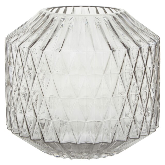 Brice Large Grey Glass Vase Grey