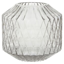 Brice Large Grey Glass Vase Grey