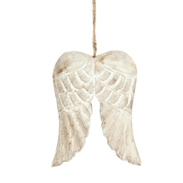 Sass & Belle Christmas Bauble Wooden Angel Wings