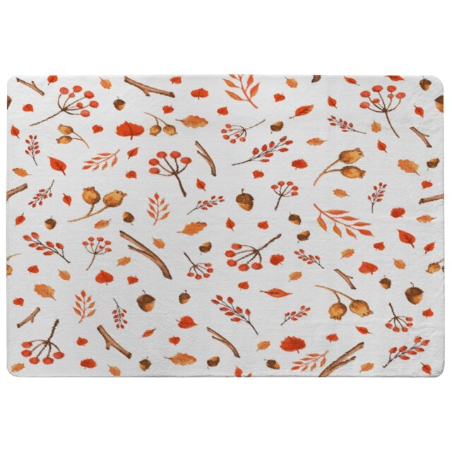 Acorns & Leaves (Rug) Orange XL