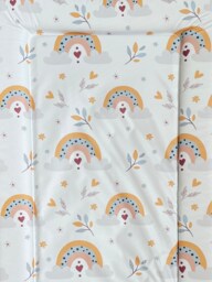 Babybase Changing Mat Boho Rainbow White