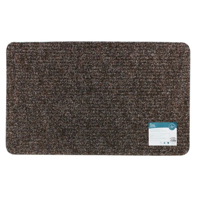 JVL Delta Indoor Door Mat 50x80cm - Brown