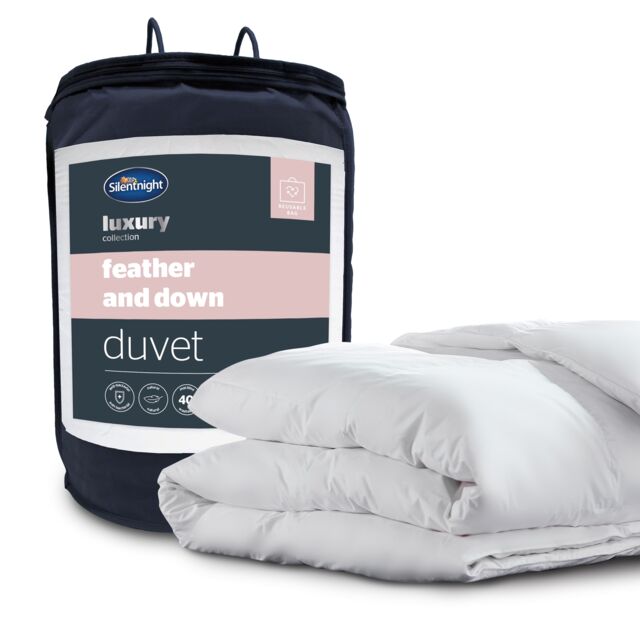 Silentnight Feather and Down 10.5 tog Duvet White King