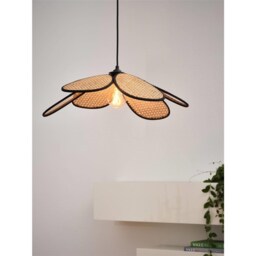 Osram Decor Rattan Daisy Pendant Ceiling Light 580mm E27 Brown 15W LED Modern