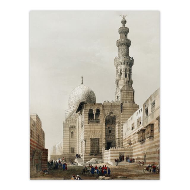 "Tombs of the Khalifs at Cairo D. Roberts Vintage Wall Art Poster Print 12X16"""