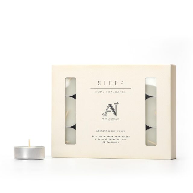 Aroma Naturals Aromatherapy Range 24 Pack of Scented Tealights - Sleep