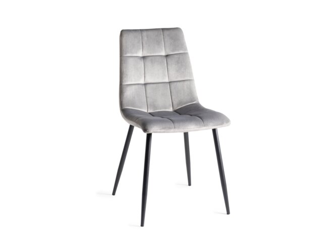 Bentley Designs - Mondrian - Dining Chair in Grey Velvet (Pair)