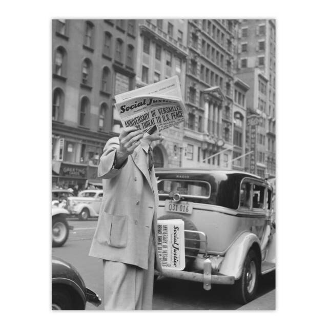 "Social Justice Newsboy Dorothea Lange Huge Wall Art Poster Print 24X32"""