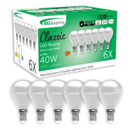 BELL Lighting SES E14 LED Golf Ball 4.7W Light Bulb Natural White 4000K