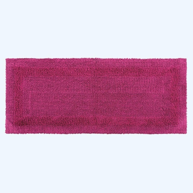 Homescapes Luxury Reversible Bath Mat Runner - Raspberry Pink Raspberry