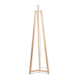 ValueLights Lottie Natural Wood Tripod Floor Lamp Base Only