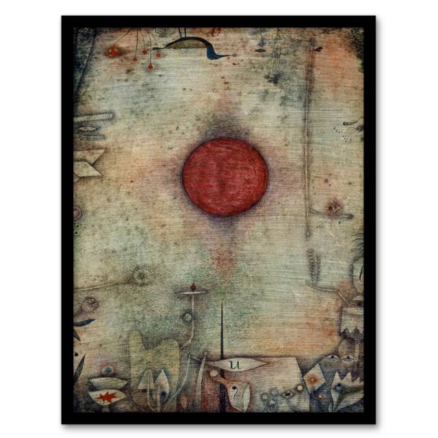 Paul Klee Framed Wall Art Ad Marginem At The Edge Abstract Painting Home Décor