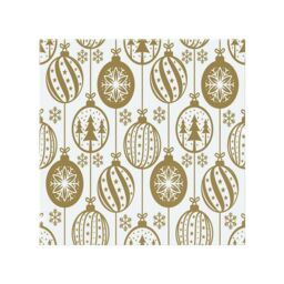 Christmas Baubles Dining Splash Back White