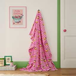 Fusion Summer Fruits Throw Pink