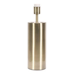 ValueLights Lexy Antique Brass Dimmable Table Lamp Base Only Gold