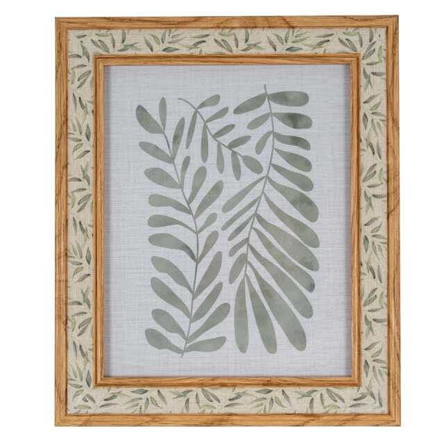 Hill Interiors Tundra Leaf Print Single Photo Frame Brown Brown One Size 1