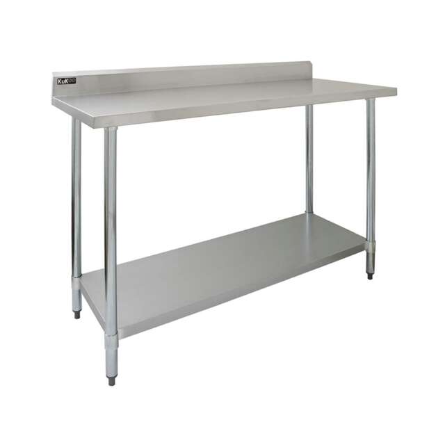 Commercial Stainless Steel Catering Table - 4FT Wide Silver