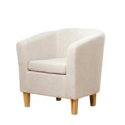 Alderwood Fabric Tub Chair - Beige