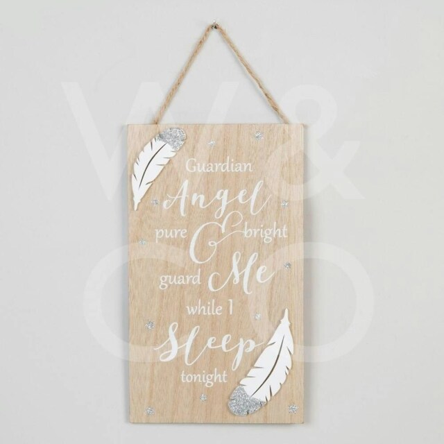 Thoughts of You Rectangle Plaque - Guardian Angel
