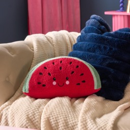 OHS Watermelon Shaped Decorative Scatter Cushion Throw Pillow