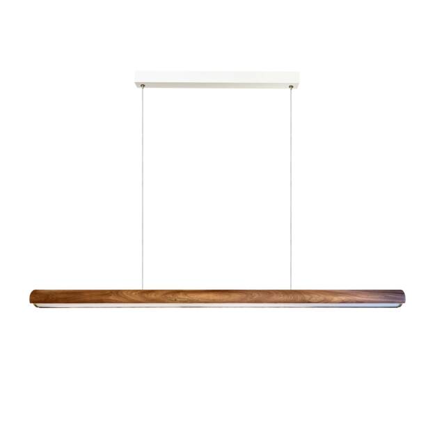 Nordlux Akeno Indoor Pendant Light Brown Wood Intergrated LED 30,000hrs - Mains Powered, IP20