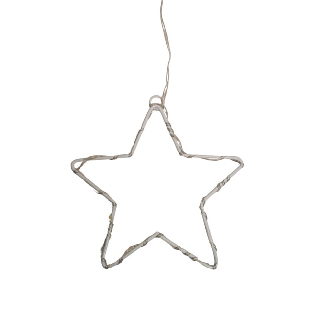 1.2m Warm White LED Star Curtain Lights Christmas Decorations