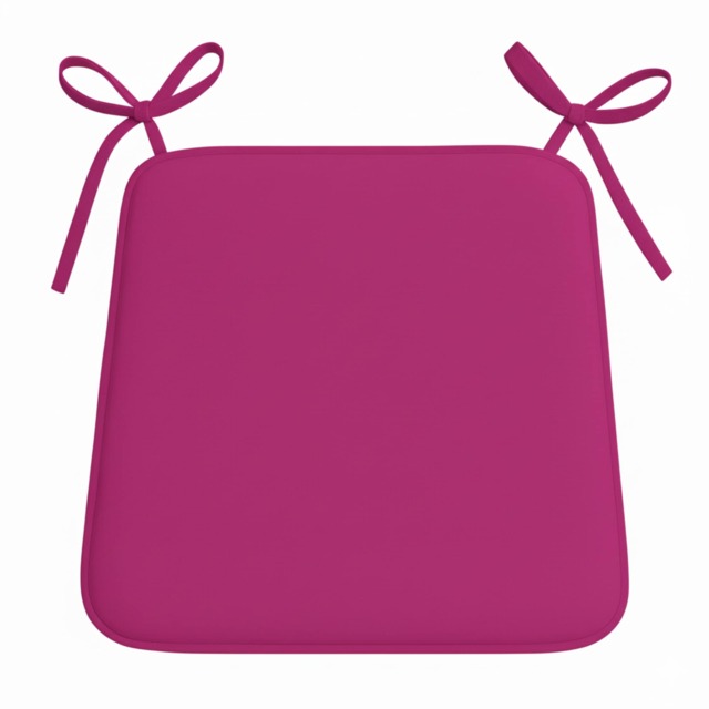 Foam Seat Pad with Ties Comfortable Chair Cushion for Dining, Kitchen Garden Seating Purple