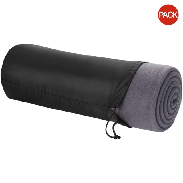 Bullet Huggy Blanket And Pouch (Pack of 2) - Anthracite - 150 x 120 cm