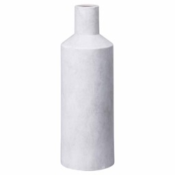 Darcy Sutra Large Vase - Ceramic - L14 x W14 x H42 cm - Stone White