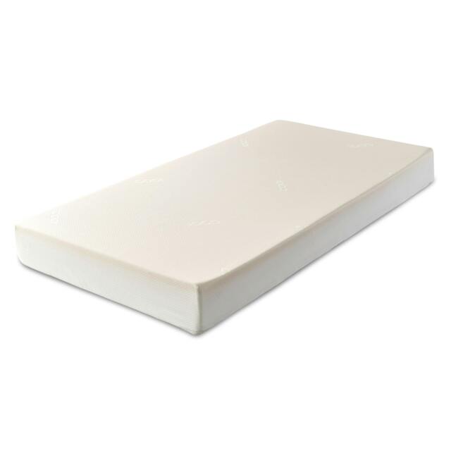 Supportive Foam Mattress - 4 Inch Deep, Medium-Firm Comfort White European Double