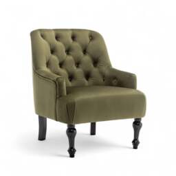 Velvet Sage Green Armina Accent Chair