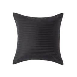 Homescapes Black European Size Egyptian Cotton Pillowcase 330 TC - 60 x 60 cm Black