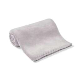 Brand Lab Pet Teddy Fleece Blanket - Silver Grey - 100cm x 80cm
