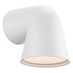 Nordlux Front Outdoor Wall Light White Aluminium Solar GU10 Sensor Weatherproof - Mains Powered, IP44 White White