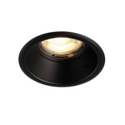 Speculo LED Fire Rated 1 Light Bathroom Recessed Downlight Matt Black, Glass IP65