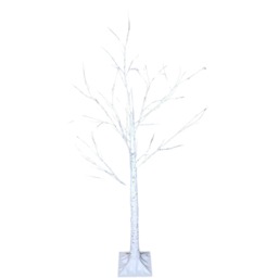 1.5m (5ft) Indoor Outdoor Christmas Lit Birch Tree with 64 Warm White LEDs