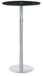 Orsina Black Tempered Glass Bar Table