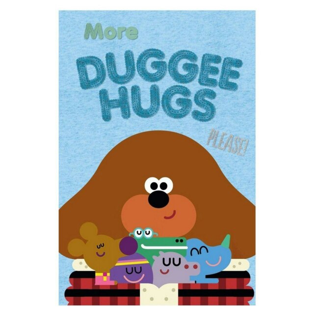 Hey Duggee Fleece Hug Blanket - Blue - 150cm x 100cm Blue