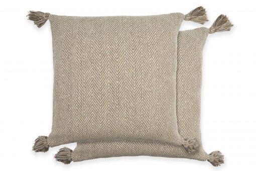 Hartley Cushion Cover 43cm x 43cm Natural Brown Natural