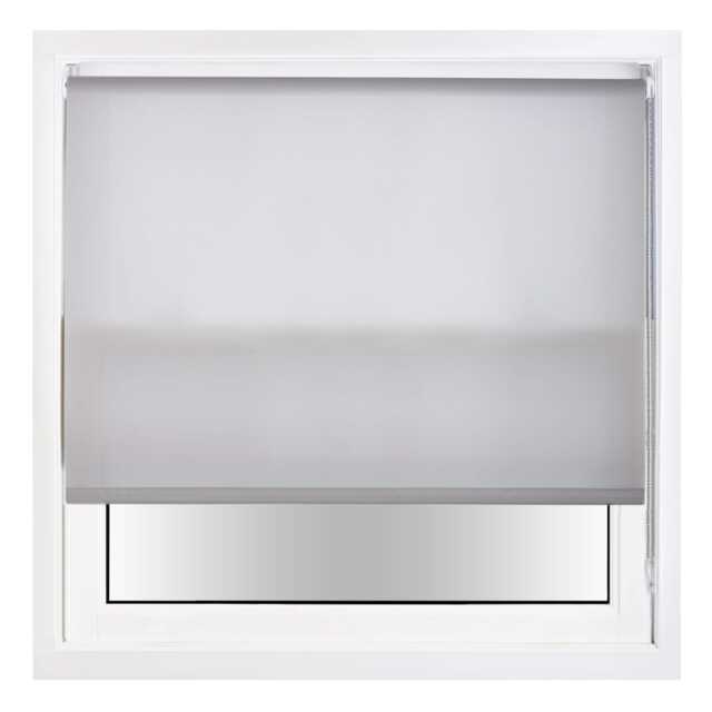 Daylight Roller Blind 100cm Wide x 210cm Long Metal Fittings Grey Grey