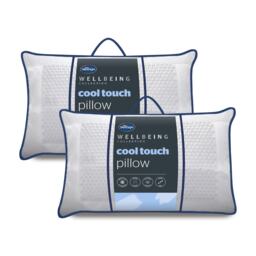 Silentnight Wellbeing Collection Cool Touch Pillows, 2 Pack White 2