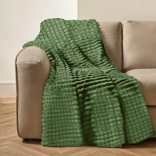 Velosso Chunky Cord Waffle Plush Heavy Blanket - 127cm x 152cm